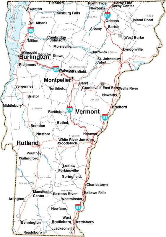  mage MAP OF VT